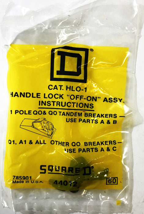Square D Handle Lock OFF/ON Assembly 44012 [Lot of 10] NOS