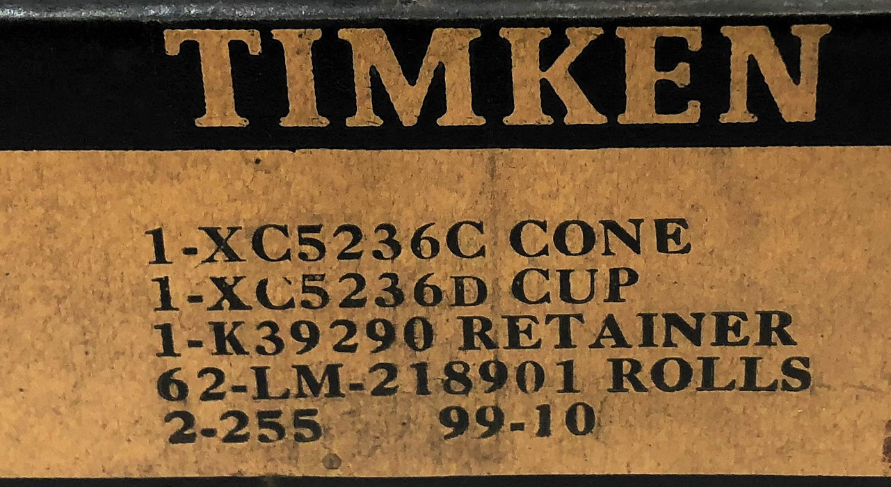 Timken Cylindrical Roller Bearing Assembly XC5236C / XC5236D NOS