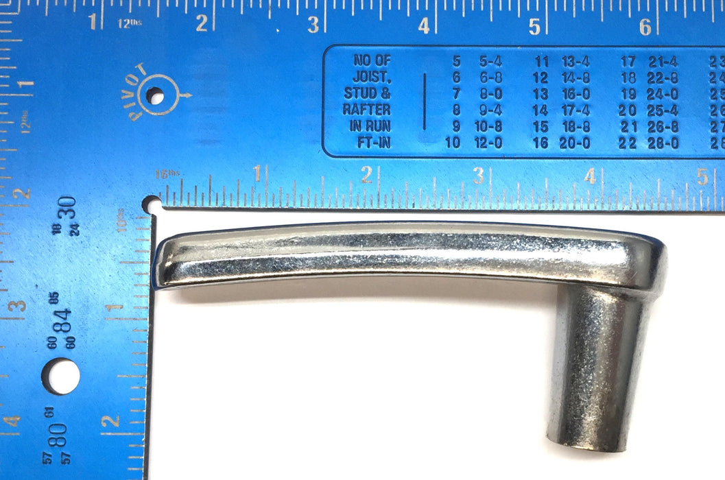 Unbranded 4-1/4" Chrome Twist Handle Bore 9.75mm with Set Screw 25-130 NOS