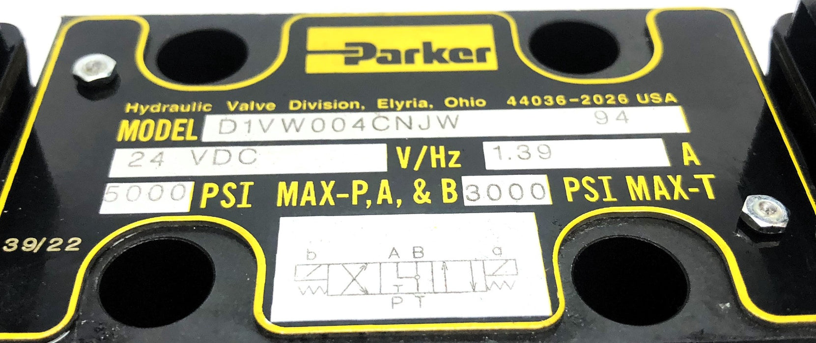 Parker Directional Control Valve D1VW004CNJW NOS