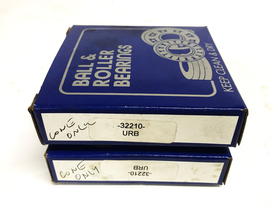 URB Tapered Roller Bearing Cone 32210 [Lot of 2] NOS
