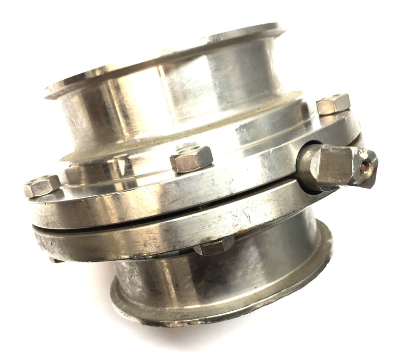 Unbranded 4.67" Stainless Steel Butterfly Valve USED