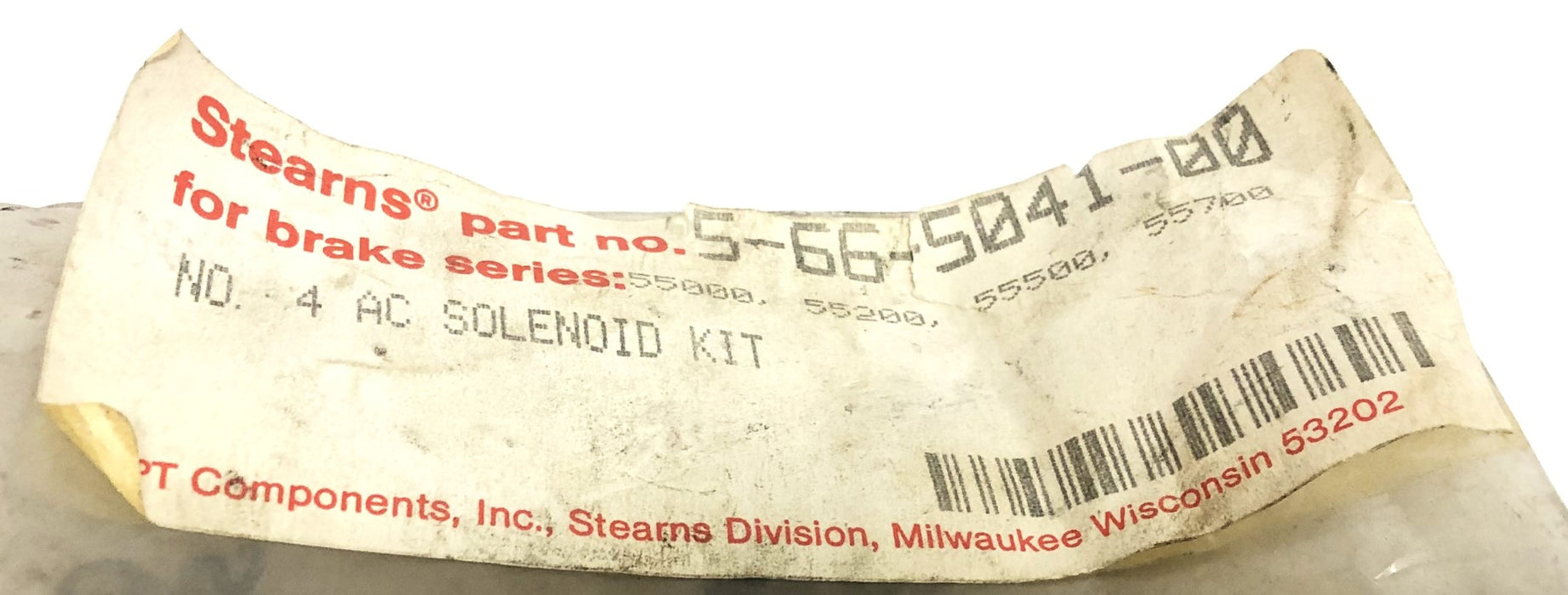 Stearns No. 4 AC Solenoid Kit 55-66-5041-00 NOS