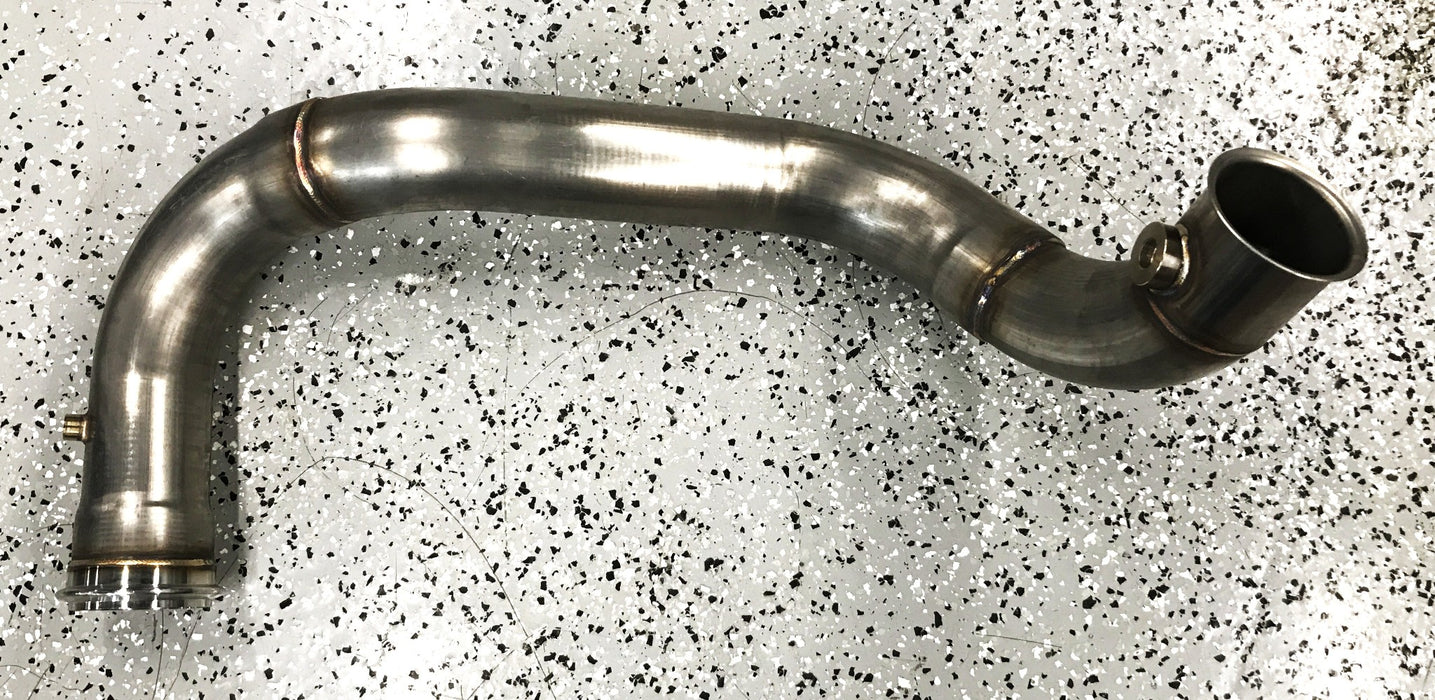 Unbranded Stainless Steel 3.50 inch x 44.00 inch Bent Turbo Down Pipe NOS
