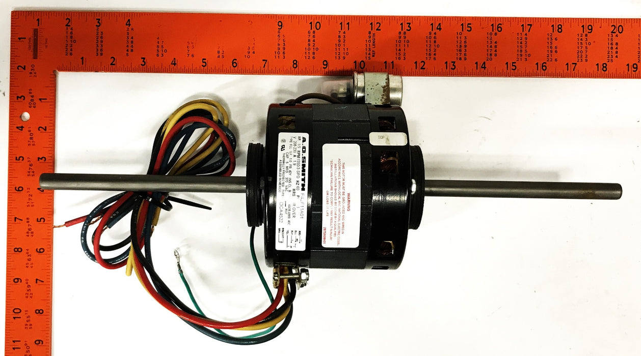 A.O. Smith 1/5 HP 208-230 Volts RPM 1550/3 SPD Motor DCA4522 USED