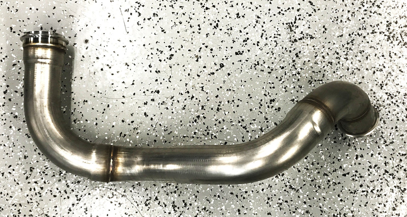 Unbranded Stainless Steel 3.50 inch x 44.00 inch Bent Turbo Down Pipe NOS