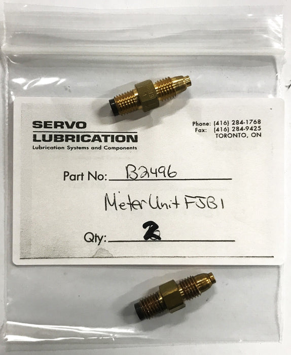 Bijur FJB1 Metered Unit Compression Fitting B2496 [Lot of 2] NOS