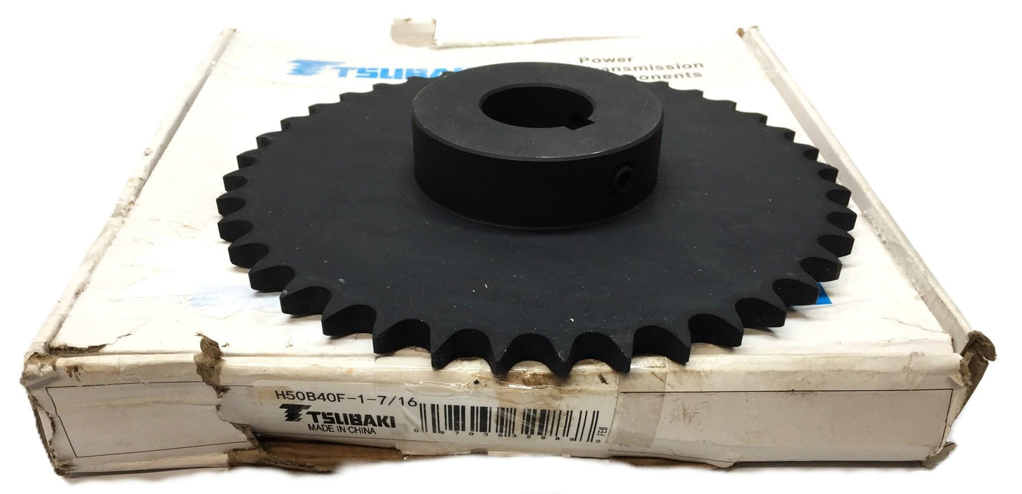 Tsubaki Roller Sprocket H50B40F-1-7/16" Bore NOS