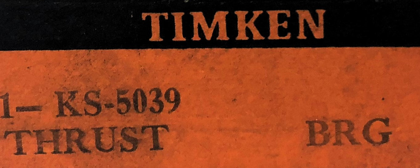 Timken Thrust Bearing T126 (KS-5039) [Lot of 3] NOS