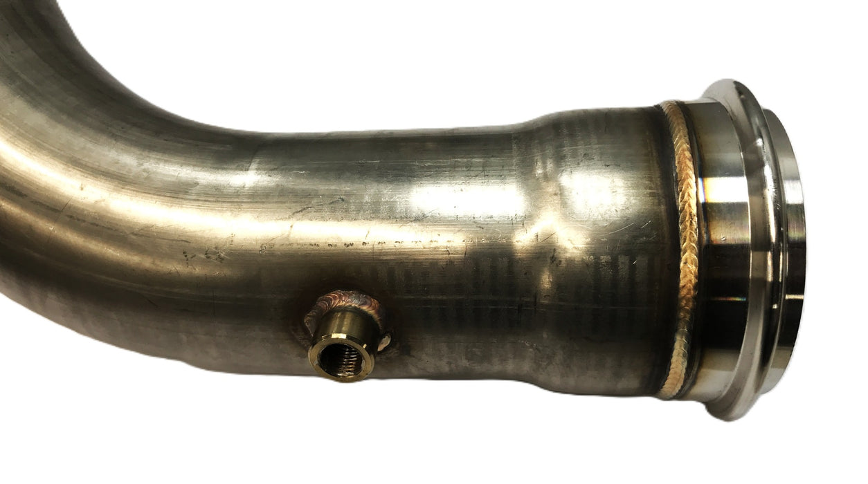 Unbranded Stainless Steel 3.50 inch x 44.00 inch Bent Turbo Down Pipe NOS