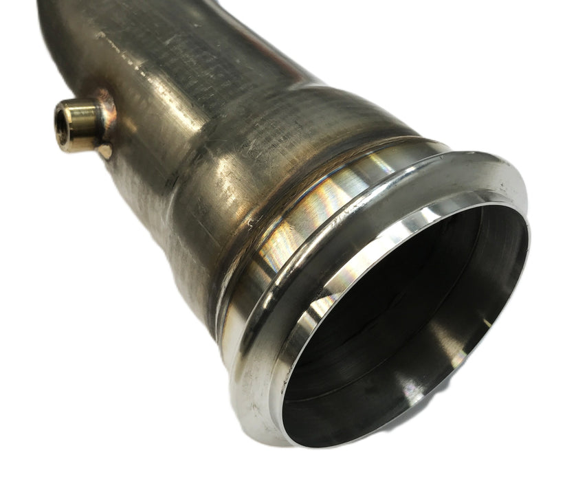 Unbranded Stainless Steel 3.50 inch x 44.00 inch Bent Turbo Down Pipe NOS
