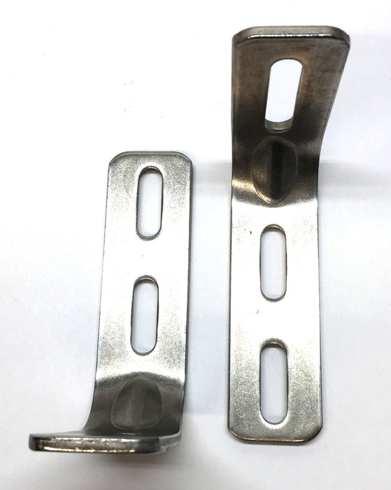 System Plast Gusseted S/S Metal "L" Bracket Set (2pcs) VG-205-C-316-S NOS