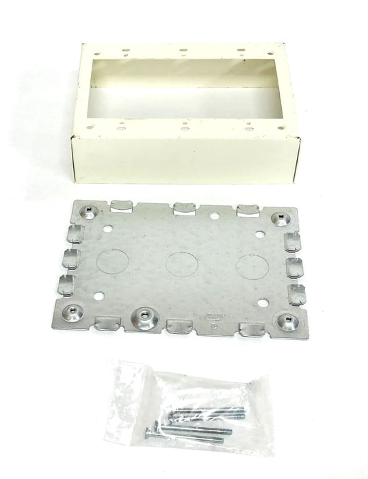Legrand Wiremold Ivory Switch And Receptacle Box V5748-3 NOS