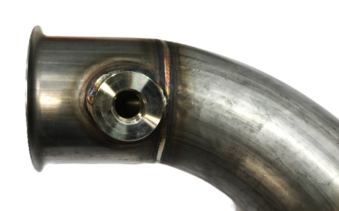 Unbranded Stainless Steel 3.50 inch x 44.00 inch Bent Turbo Down Pipe NOS