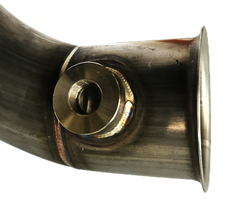 Unbranded Stainless Steel 3.50 inch x 44.00 inch Bent Turbo Down Pipe NOS