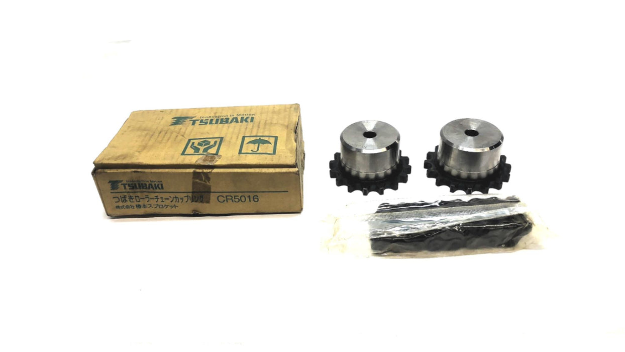 Tsubaki Roller Chain Sprocket Coupling Set CR5016 (CR5016-J) NOS