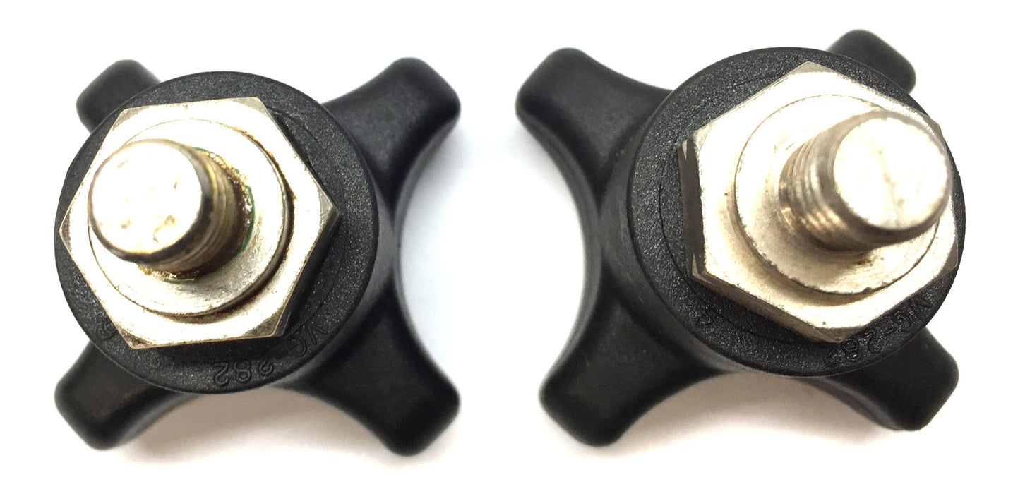 Valu Guide 3/8"-16 Black 4-Point Male Threaded Handle VG-282 [Lot of 2] USED