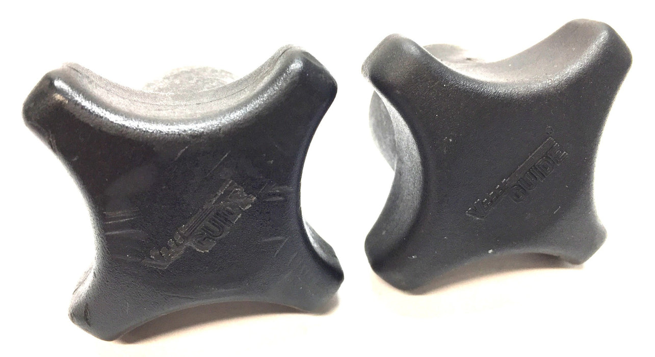 Valu Guide 3/8"-16 Black 4-Point Male Threaded Handle VG-282 [Lot of 2] USED