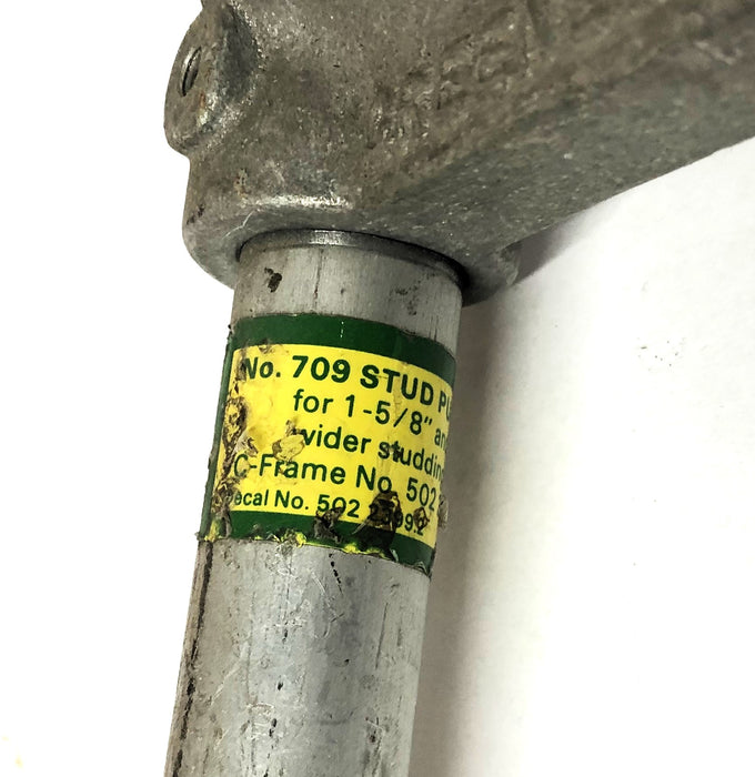 Greenlee Flex-Grip 1-5/8 Inch C-Frame Stud Punch 709 USED