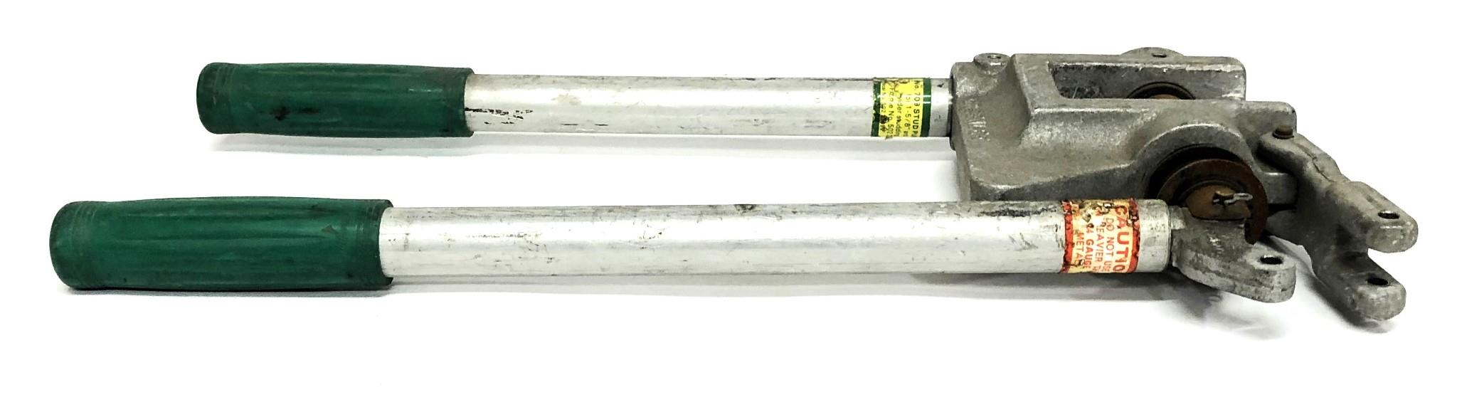 Greenlee Flex-Grip 1-5/8 Inch C-Frame Stud Punch 709 USED