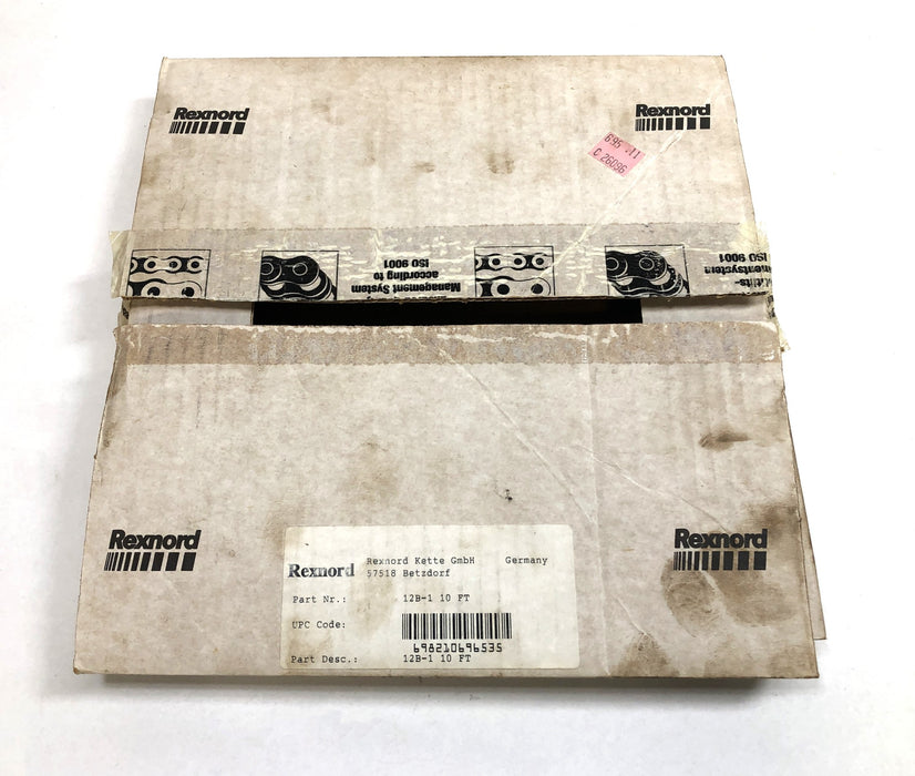 Rexnord 10' Roller Chain 12B-1 10 FT NOS
