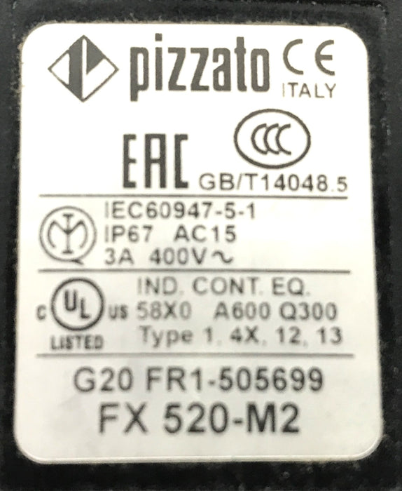 Pizzato Position Switch Coil Spring W/O Plastic Point FX 520-M2 NOS