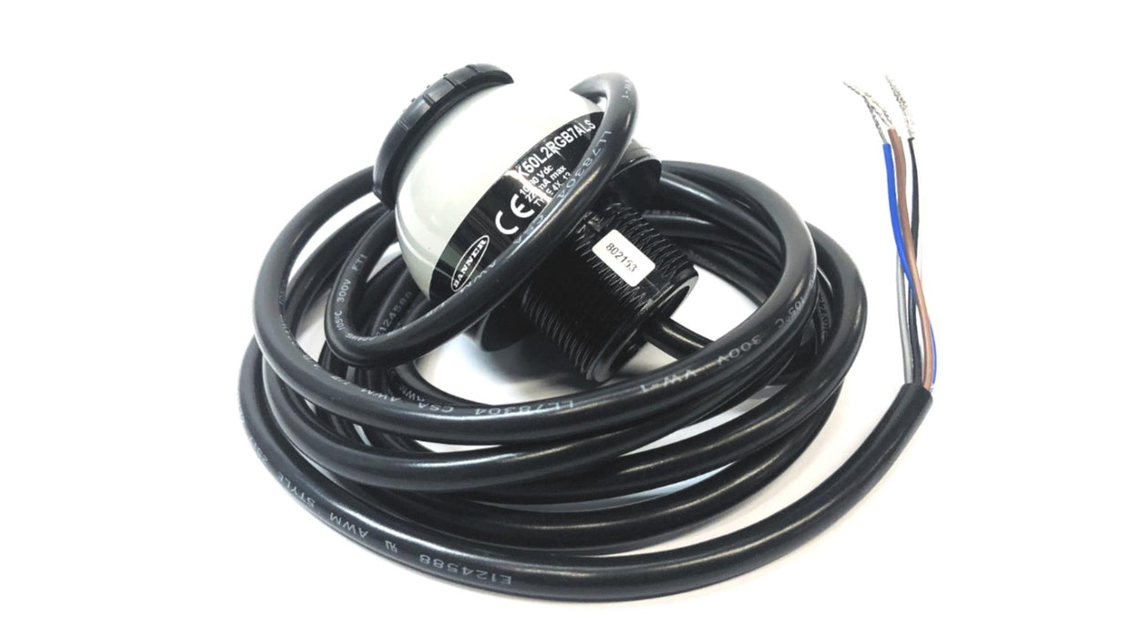 Banner 10-30V Audible 7-Color RGB Dome Light Indicator K50L2RGB7ALS NOS
