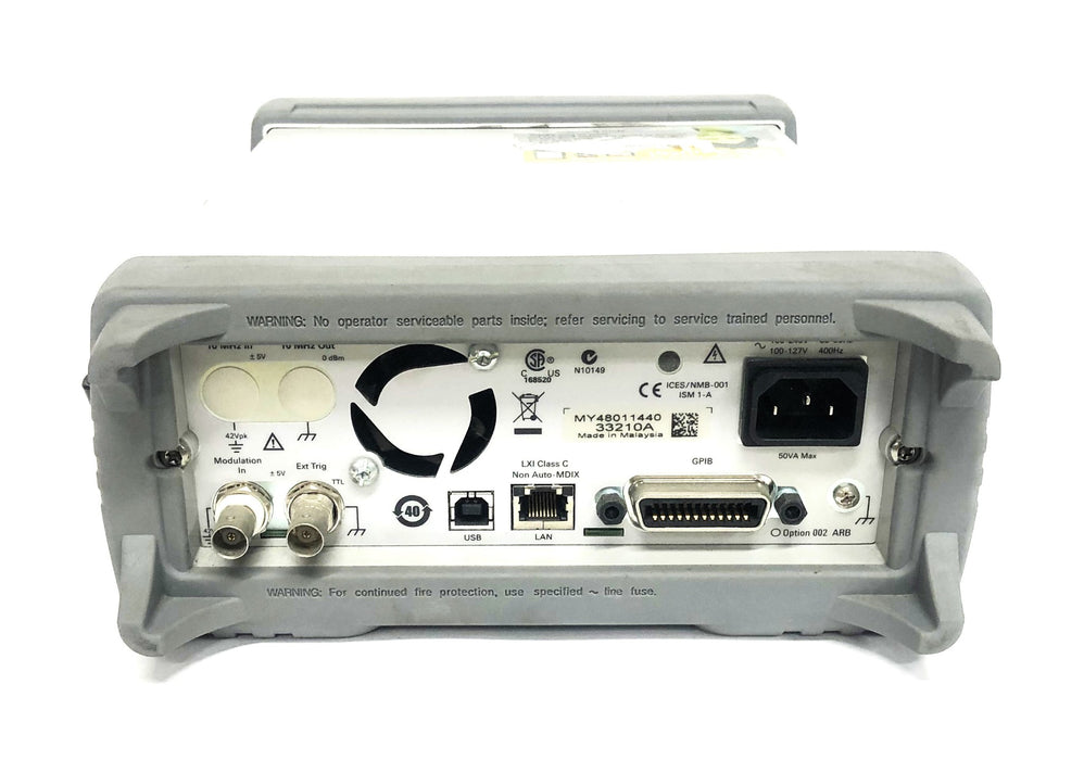 Agilent 10MHz Function/Arbitrary Waveform Generator Cracked Output 33210A USED