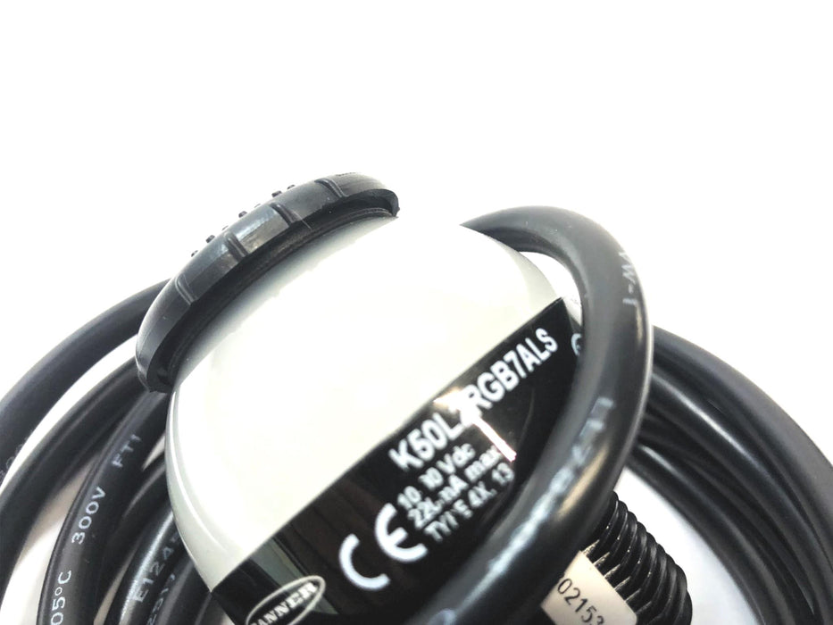 Banner 10-30V Audible 7-Color RGB Dome Light Indicator K50L2RGB7ALS NOS