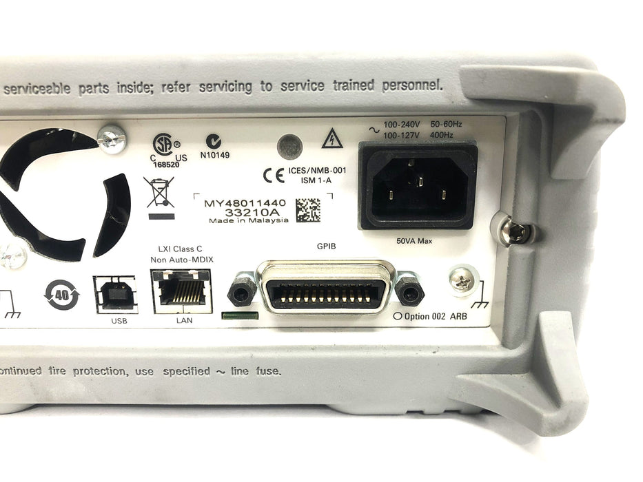 Agilent 10MHz Function/Arbitrary Waveform Generator Cracked Output 33210A USED