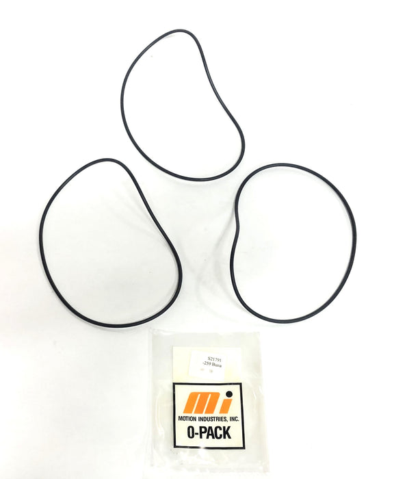 Motion Industries 259 Buna O-Ring S21791 [Lot of 3] NOS