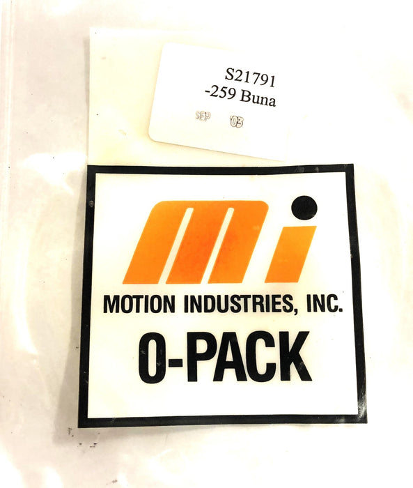 Motion Industries 259 Buna O-Ring S21791 [Lot of 3] NOS