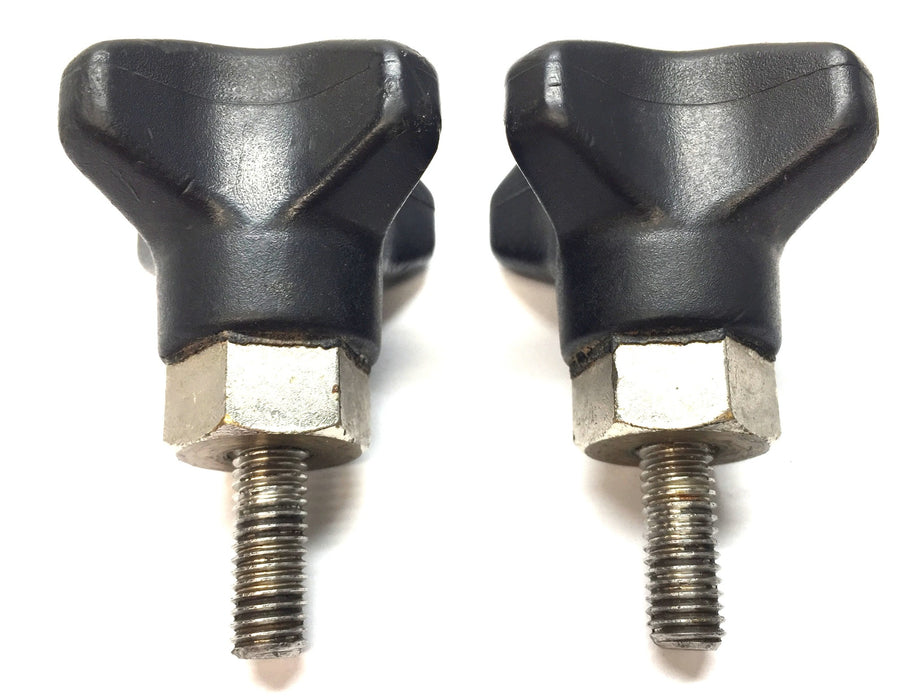 System Plast 5/16"-24 Black 4-Point Male Threaded Handle VG-282 [Lot of 2] USED