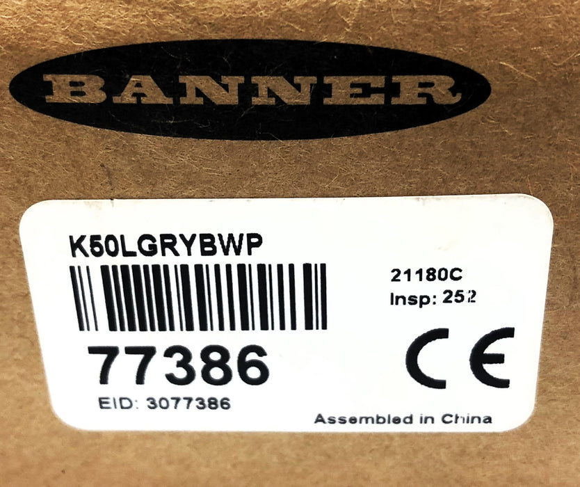 Banner Multicolor Indicator Light K50LGRYBWP NOS