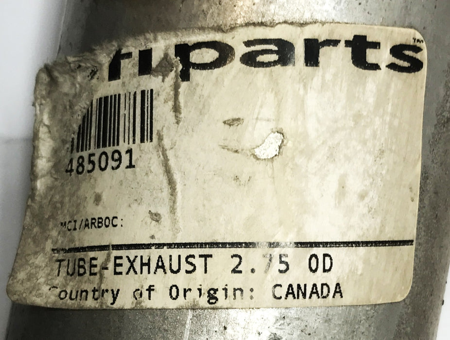 NFI Parts 2.75 inch x 32.00 inch Bent Auxiliary Heater Exhaust Tube 485091 NOS