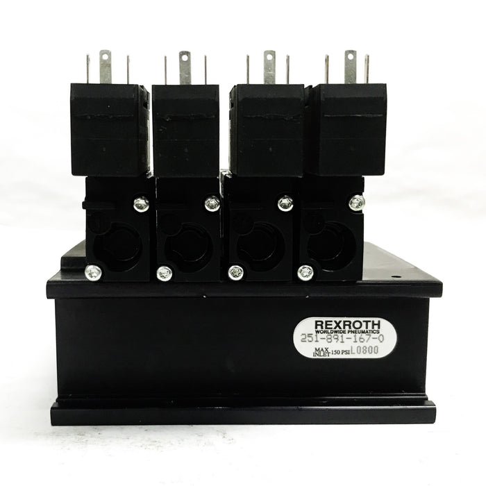 Rexroth Pneumatic Valve Assembly 251-829-44-1/251-891-167-0 NOS