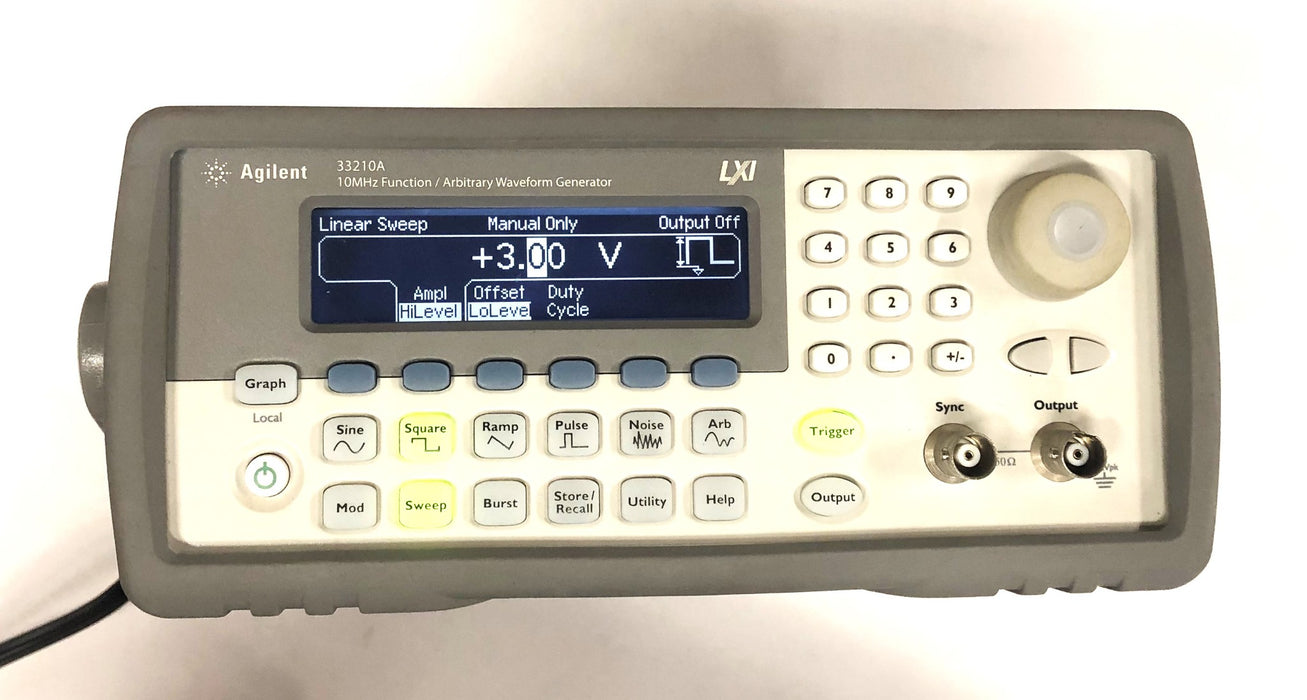 Agilent 10MHz Function/Arbitrary Waveform Generator Cracked Output 33210A USED