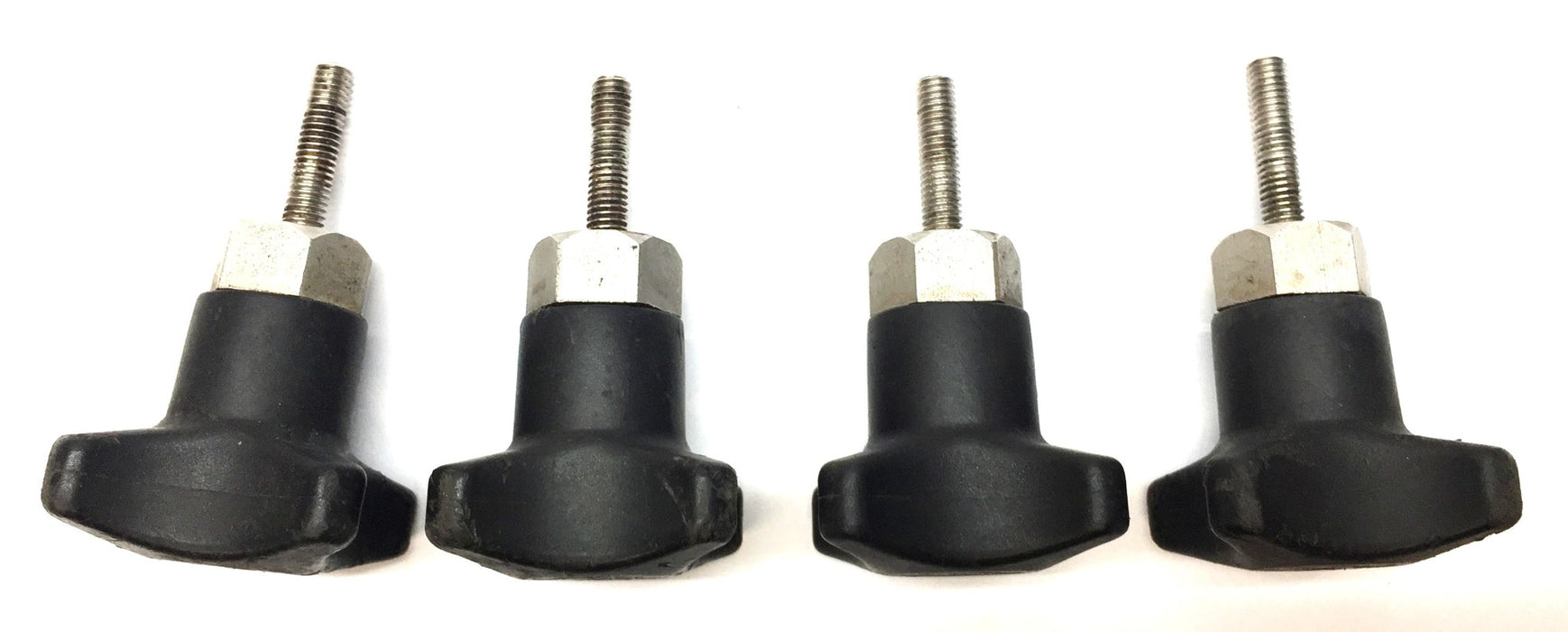 Marbett 4-Point Black M6 x 1.0mm Male Threaded Knob [Lot of 4] USED
