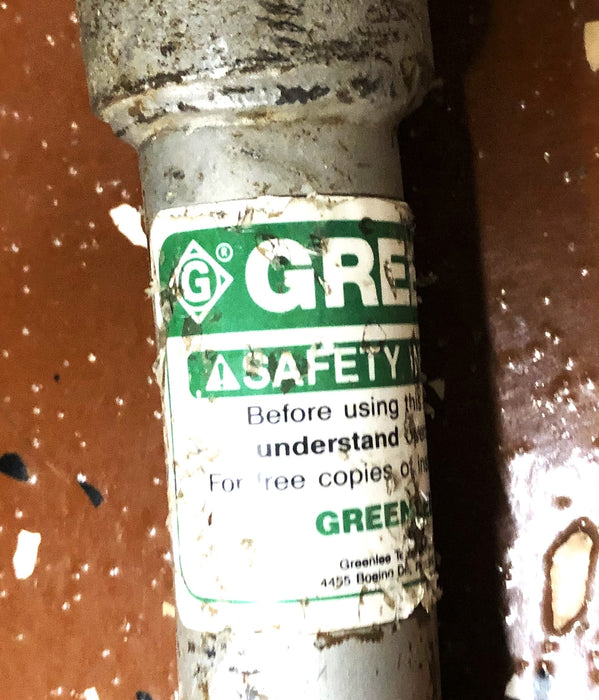 Greenlee Textron 3/4IN Conduit Hickey W/ 54IN Handle 512 USED LOCAL PICKUP ONLY
