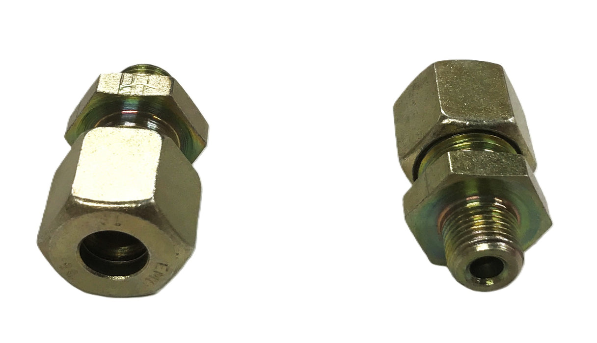 EMB Straight Compression Fitting EG-LR-08-1/8 [Lot of 2] NOS