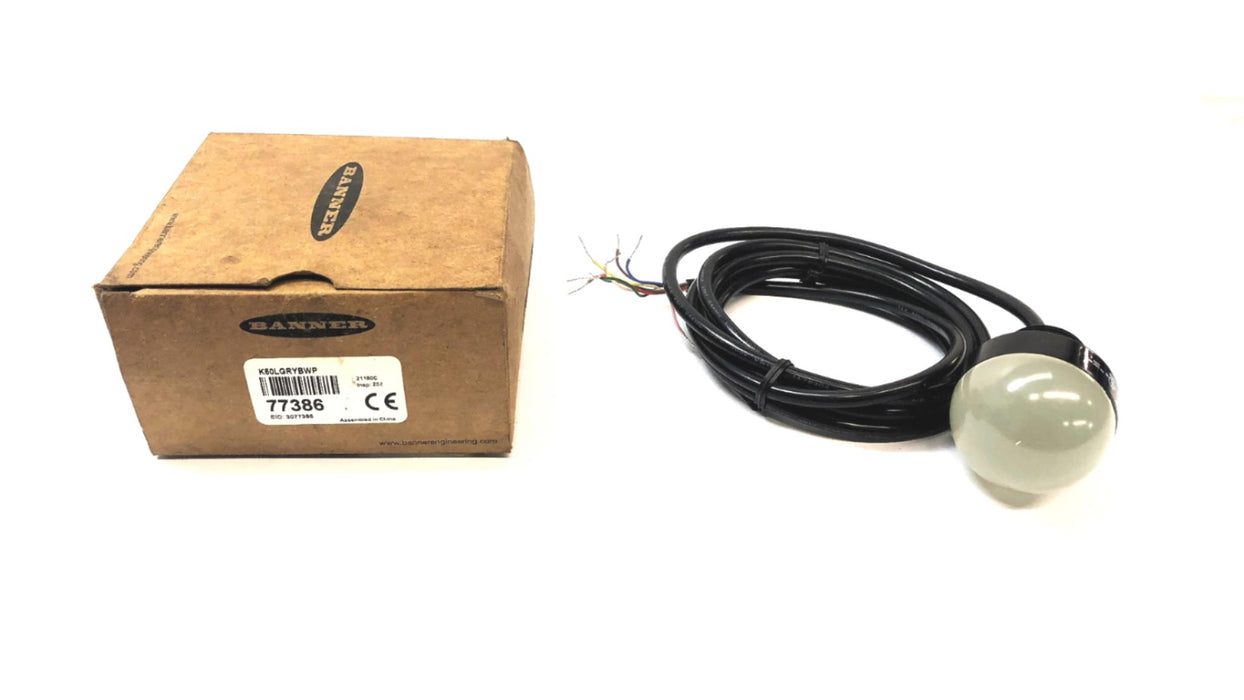 Banner Multicolor Indicator Light (No Plastic Washer or Gasket) K50LGRYBWP NOS
