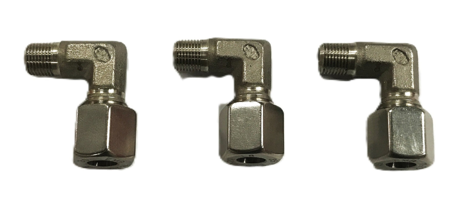 EMB Stainless Steel Compression Elbow Fitting 71-212-L8-35 [Lot of 3] NOS