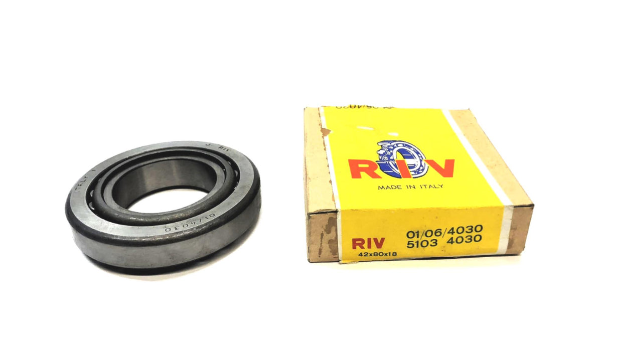 RIV Tapered Roller Bearing Cup & Cone 01/06/4030 (01/4030) (06/4030) NOS
