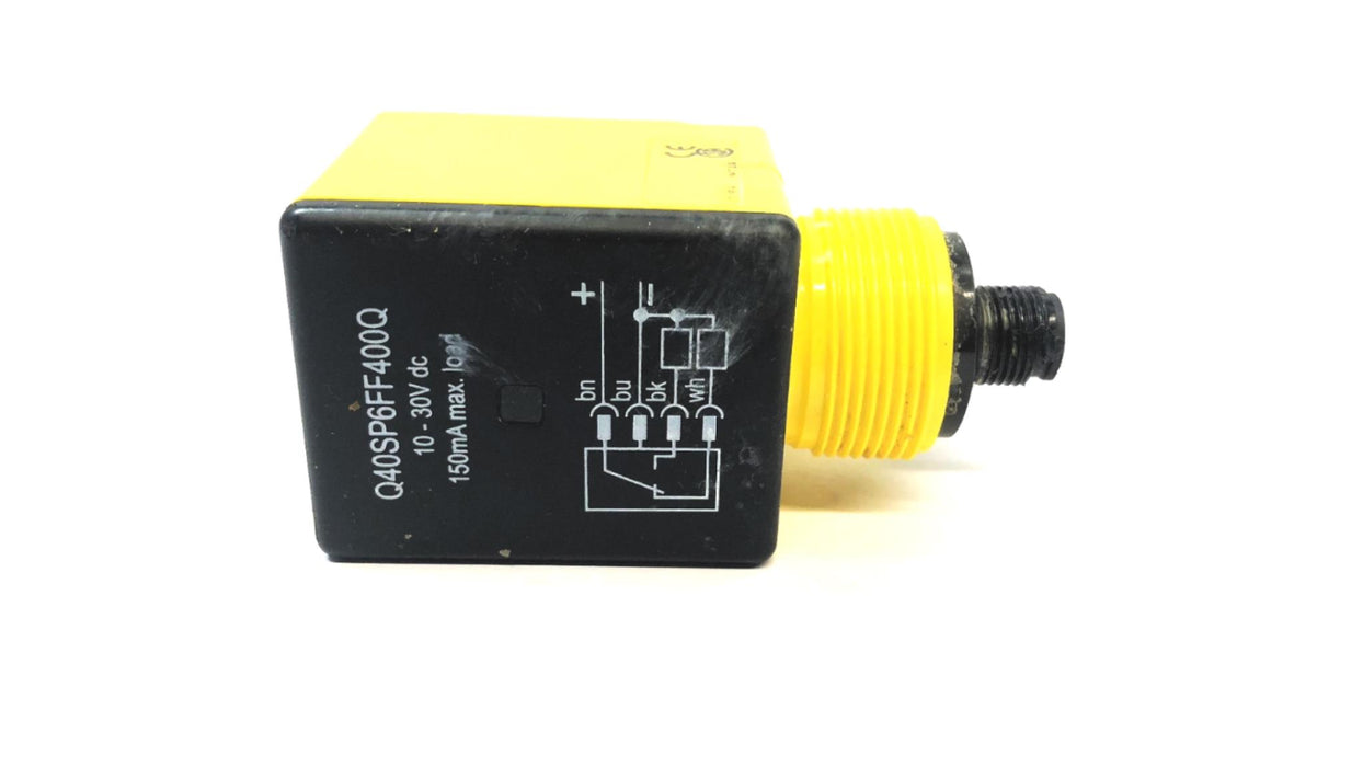 Banner 10-30 VDC Photoelectric Sensor Q40SP6FF400Q USED