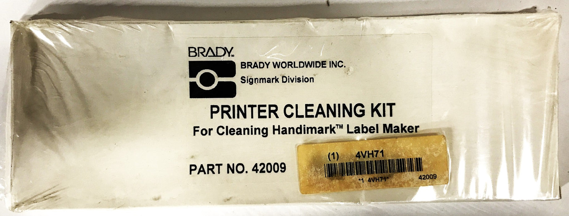 Brady Handmark Portable Label Maker Cleaning Card [5 Pack] 42009 NOS