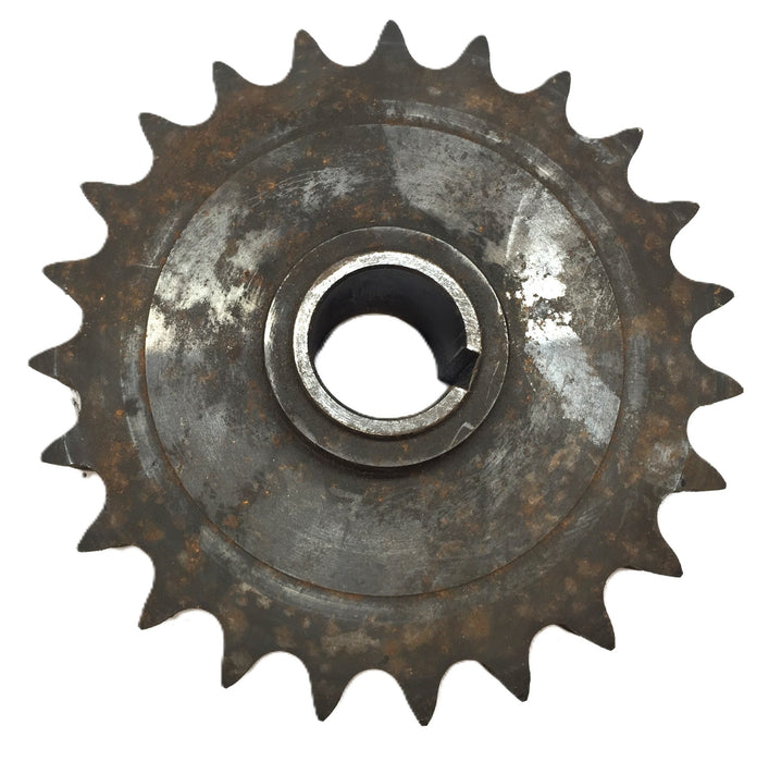 Unbranded Double-Strand Roller Sprocket ASA60-23 1.16" Bore with Keyway NOS