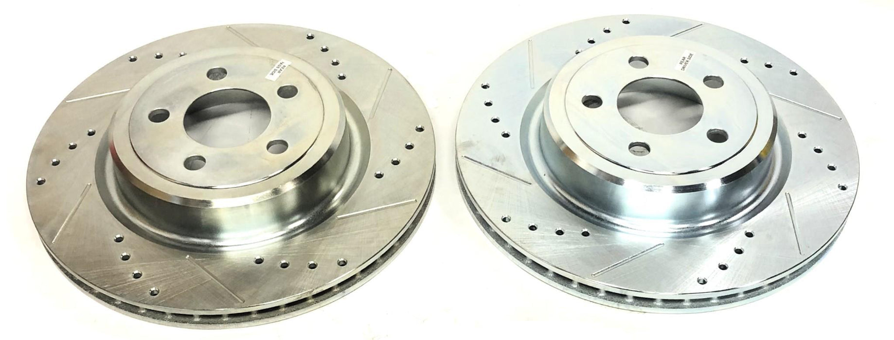 Powerstop Cross Drilled 2 Piece Brake Disc Set AR8371XPR (AR8371XL AR8371XR) NOS