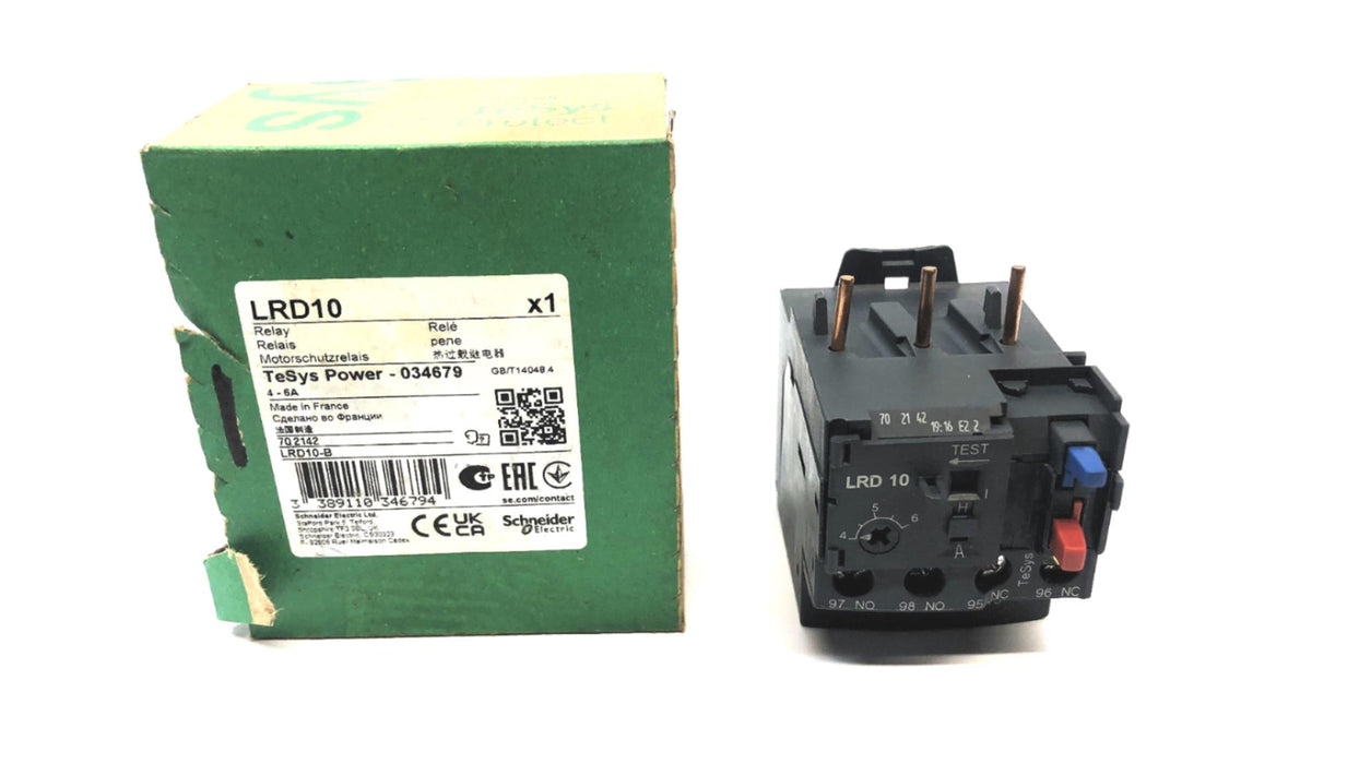 Schneider Electric TeSys Thermal Overload Relay LRD10 (HRB15457-01) NOS