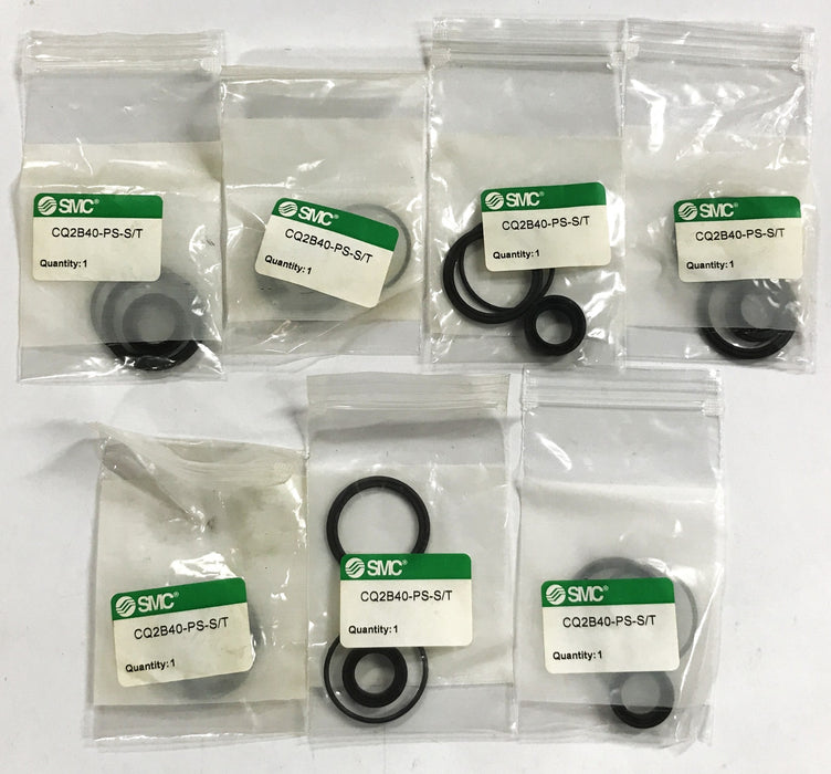 SMC Compact Cylinder Seal Kit CQ2B40-PS-S/T [Lot of 7] NOS