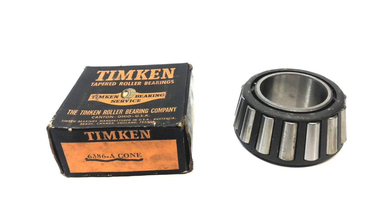 Timken Tapered Roller Bearing Cone 6386-A NOS